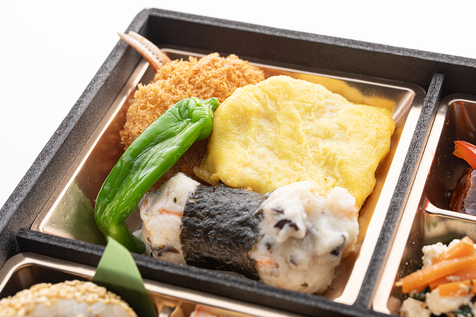 カニ爪フライ・三色磯部揚げ