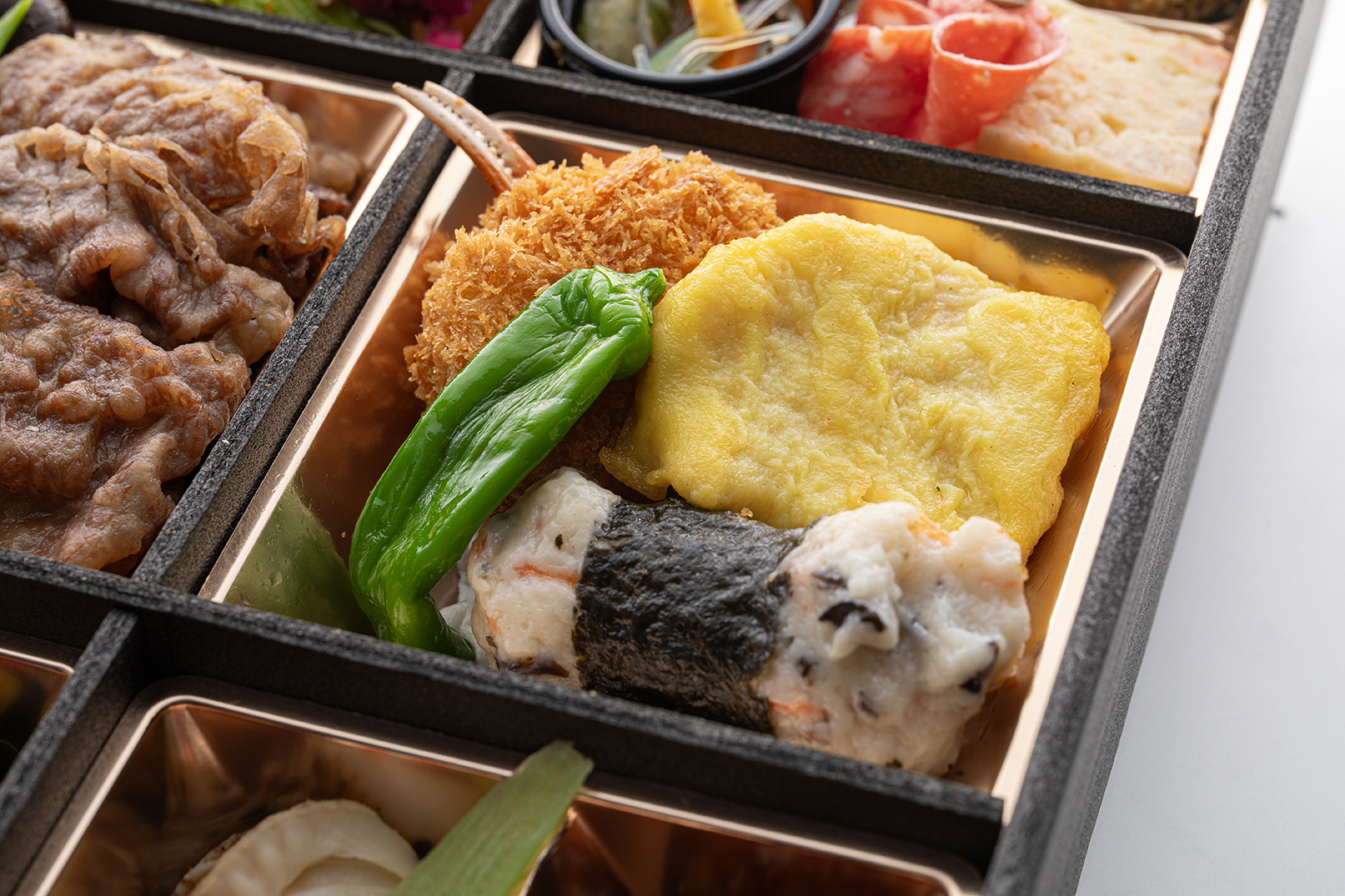 カニ爪フライ・三色磯部揚げ